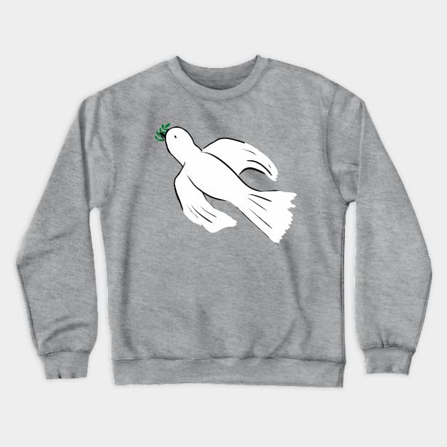 Dove of Peace Crewneck Sweatshirt by designs-by-ann